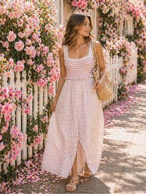 Dondolo smocked floral one of a kind romper jumpsuit size XXL plus size